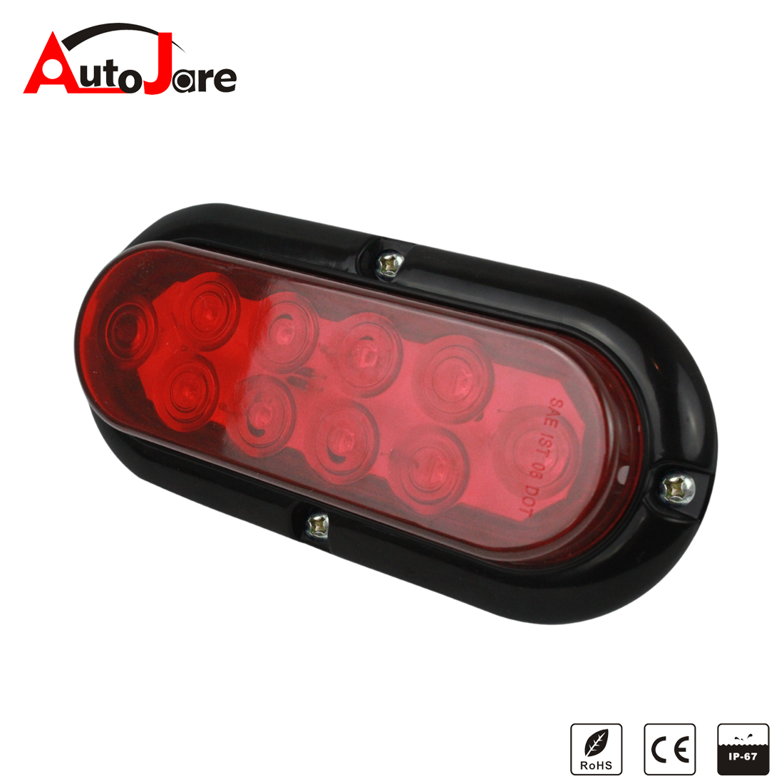 Autojare RED 10-led Warning Light Emergency Parking Light