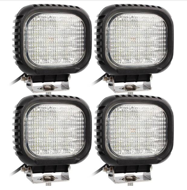 4 PCS 48W LED work lights 4560lm 6500K 12V 24V floodlights for close ...