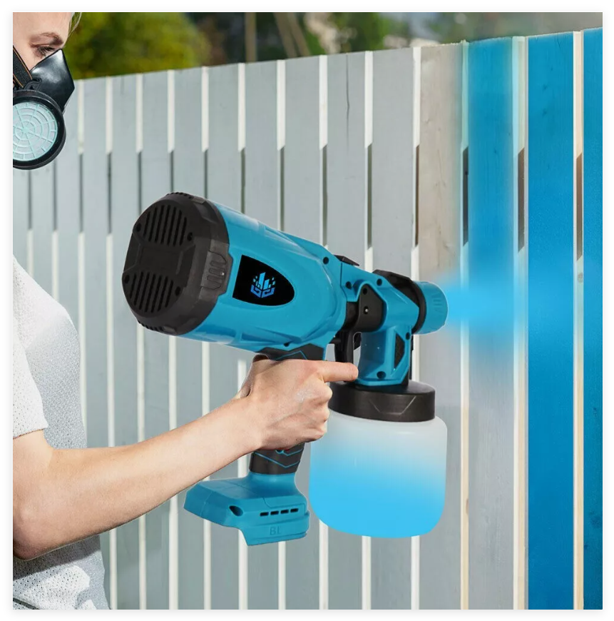 For Makita 18V Cordless Paint Spray System Electric Paint Spray Gun Spray Gun